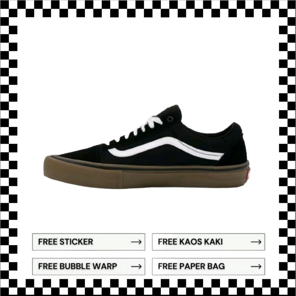 Vans Oldskool Black Gum Original 100%