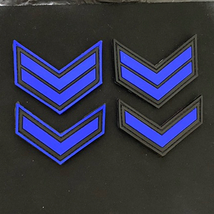 patch rubber TNI AL pangkat SERDA SERTU perekat velcro