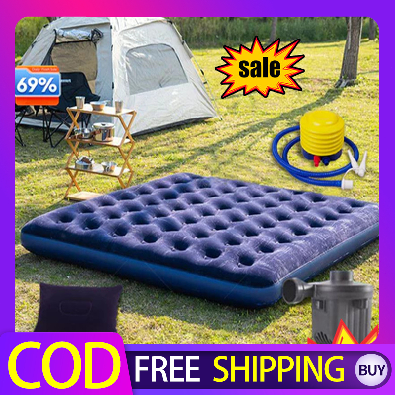 Kasur Angin / Air Bed Double Kasur Angin Bestway pompa manual Bestway Paket Kasur Angin Double Biru/