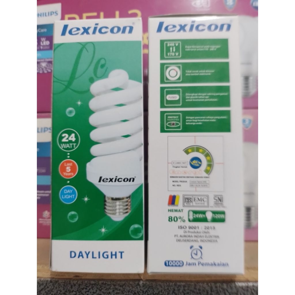 Lampu spiral lexicon 24 Watt
