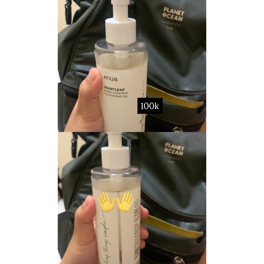 preloved cleansing oil anua