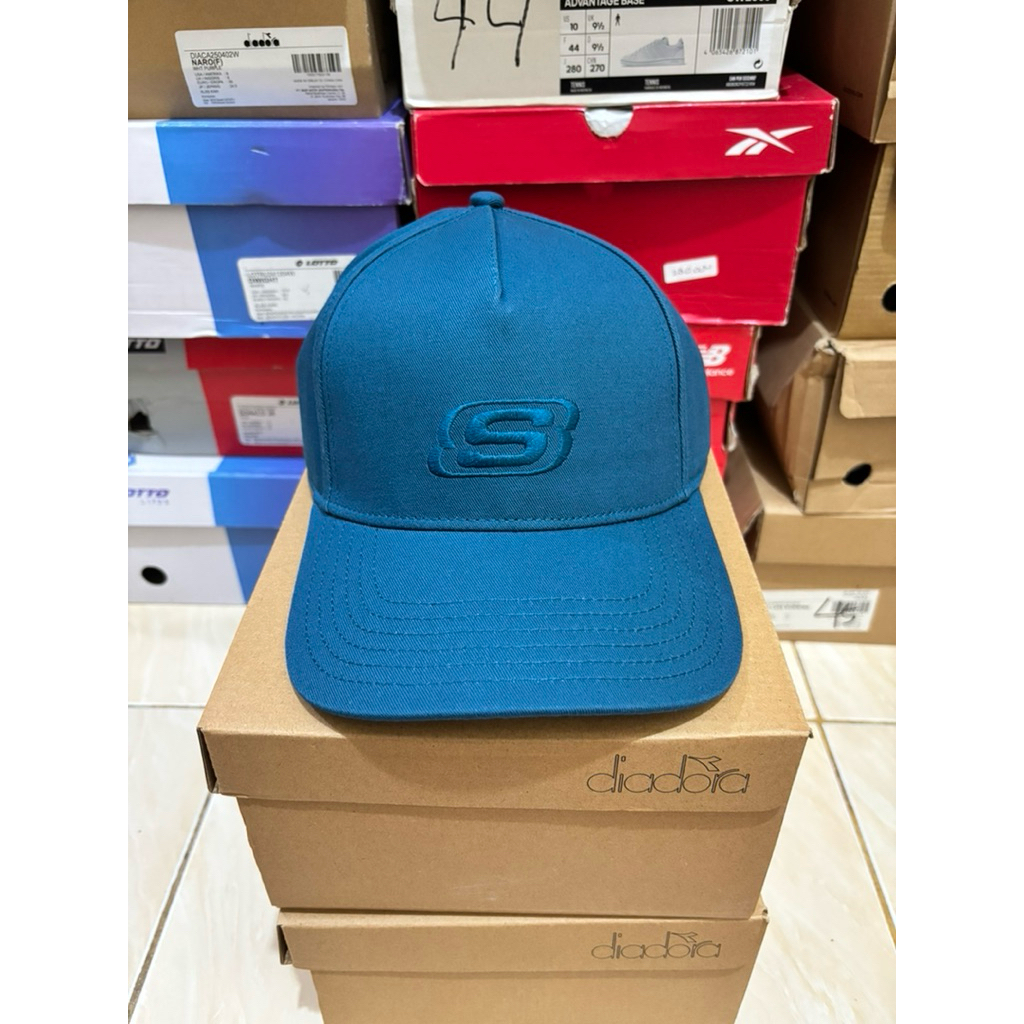 Topi Skechers Men S Logo Cap Warna Dark Blue