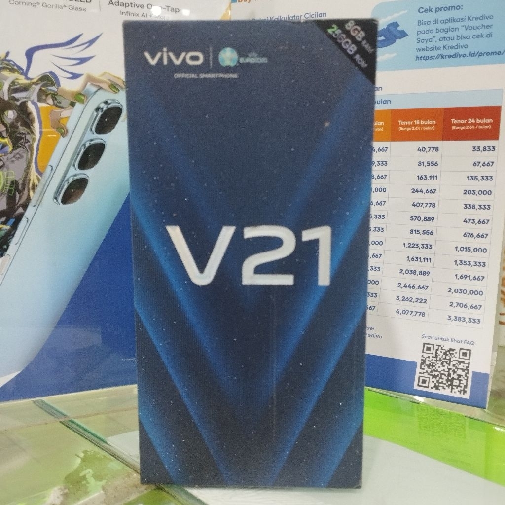 [Bekas] Dus Hp Vivo V21 V2108 - Kotak Kardus Lama - Kondisi Sesuai Foto - 0ri9inaI