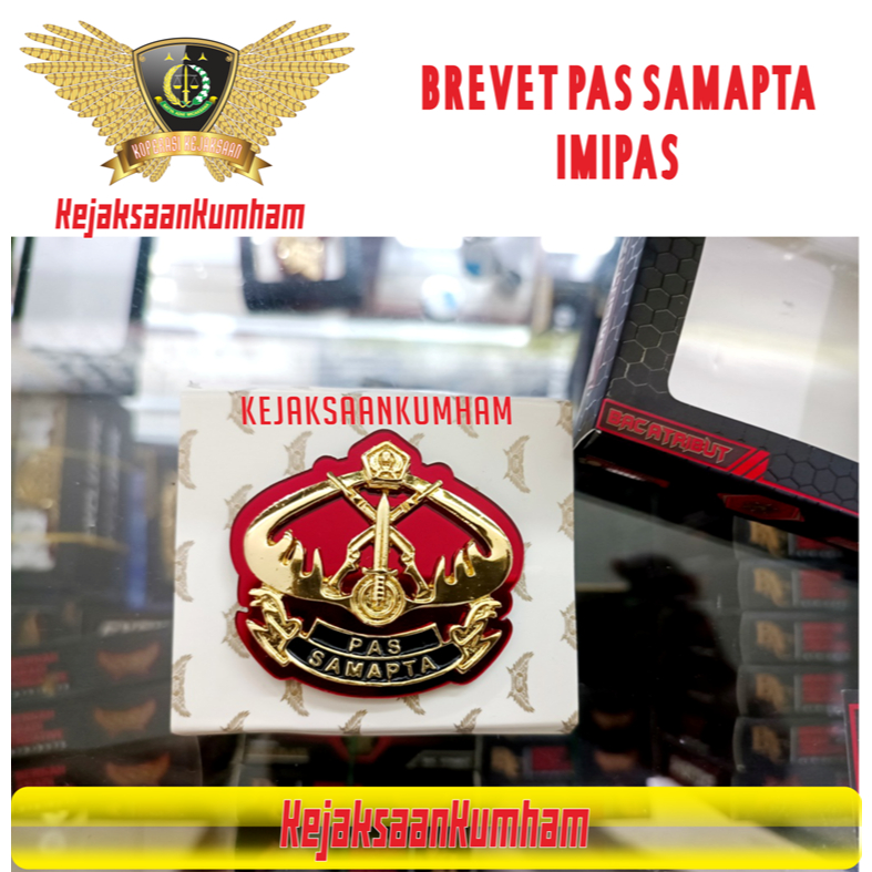 Pin Brevet PAS SAMAPTA | Imipas Lapas Imigrasi Pemasyarakatan | Kemenimipas