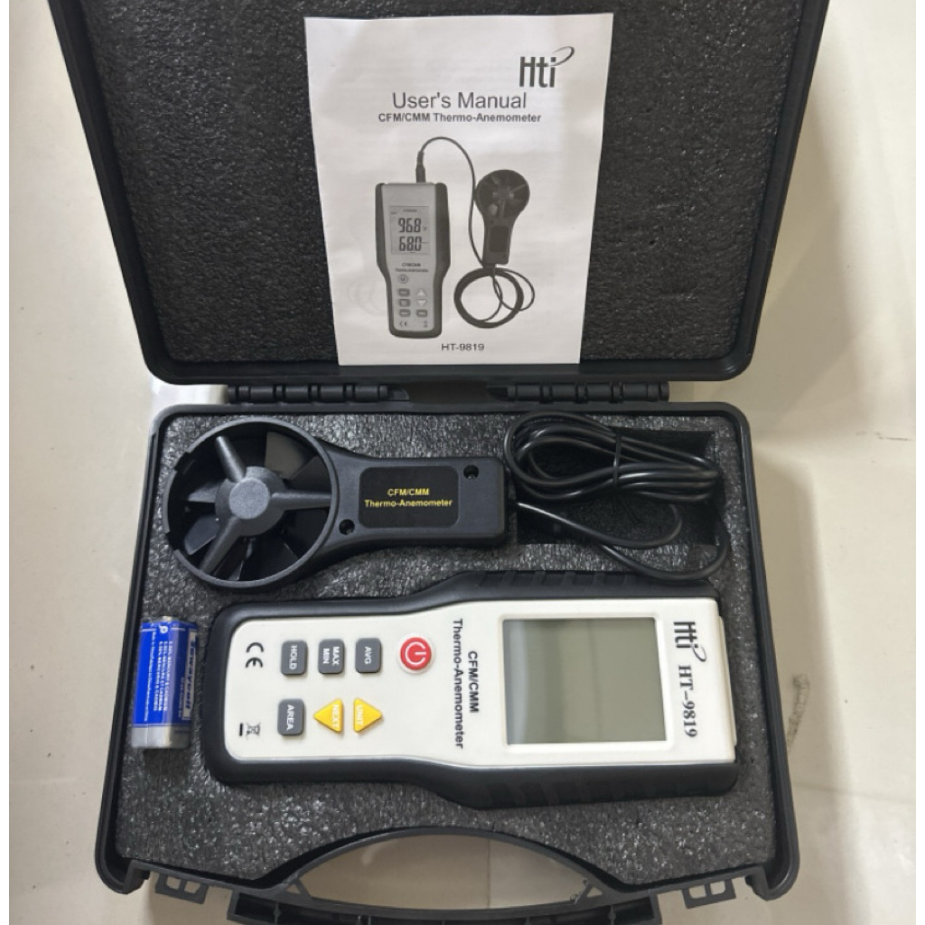HT-9819 Detachable Anemometer with CFM/CMM function