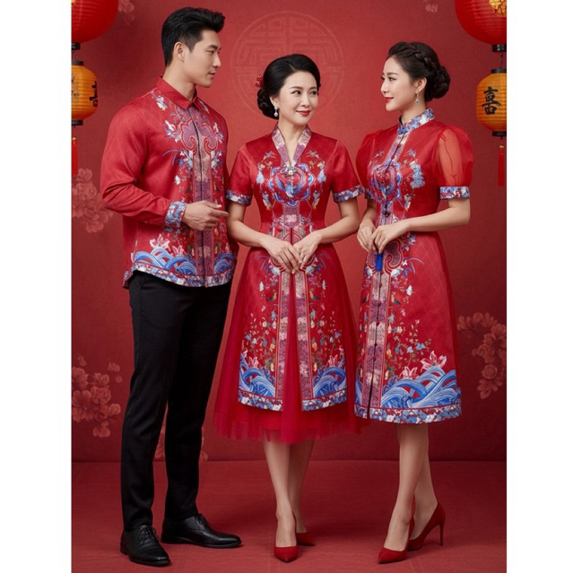 Cheongsam Ji Xiang Red #shanghaidress#qipao#cheongsam#sangjit
