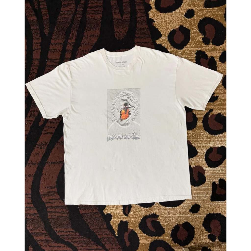 Kaos Pria Fucking Awesome Dill Breakthrough Putih | Graphic Tee Streetwear Premium