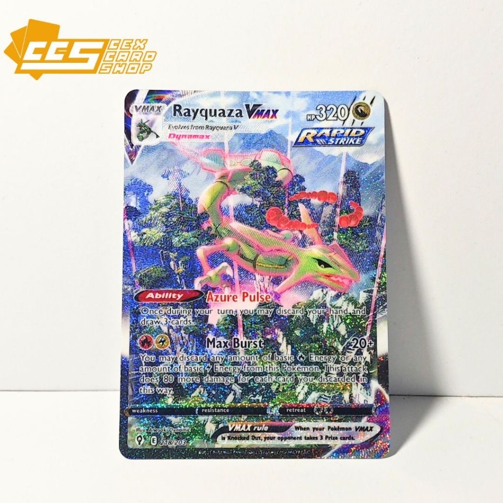 Rayquaza VMAX - 218/203(Texture Replica) - Evolving Skies - Pokemon TCG English
