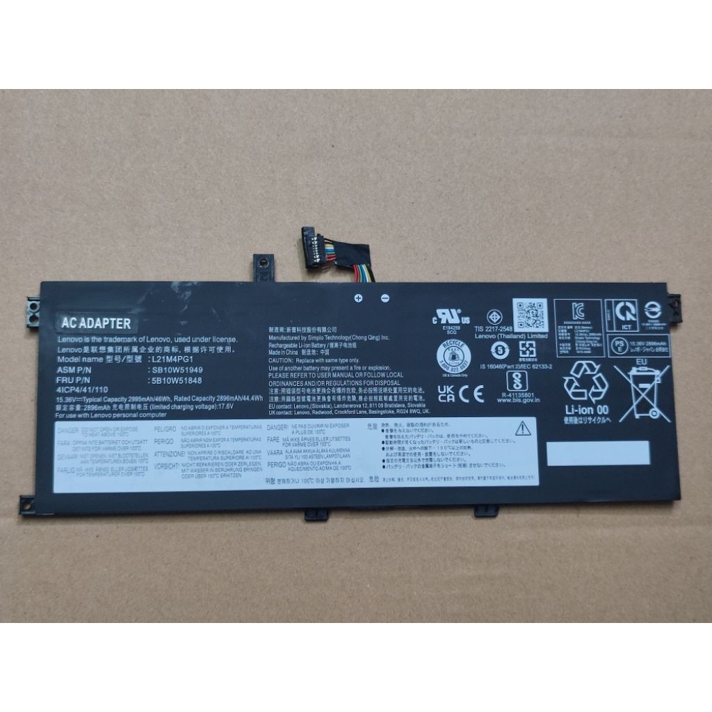 CHICONY BATERAI THINKPAD L13 YOGA GEN 3 L21C4PG1 L21D4PG1 L21M4PG1 ORI