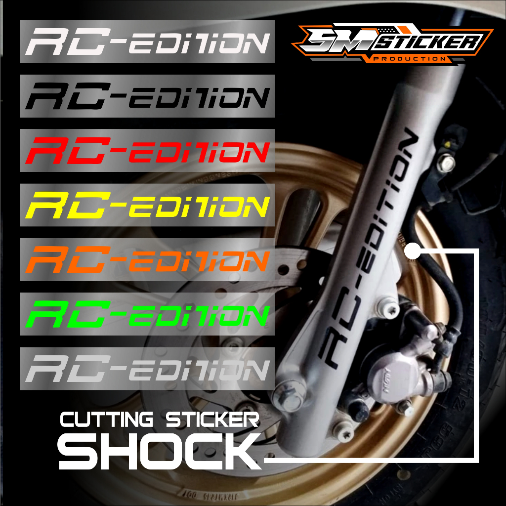 SM Sticker - COD Sticker Shock Motor Stiker Shock Bottom Rc - Edition Universal Cutting Sticker Skok