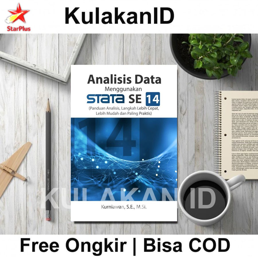 Buku Analisis Data Menggunakan Stata SE 14 | Panduan Statistik Praktis Original Deepublish