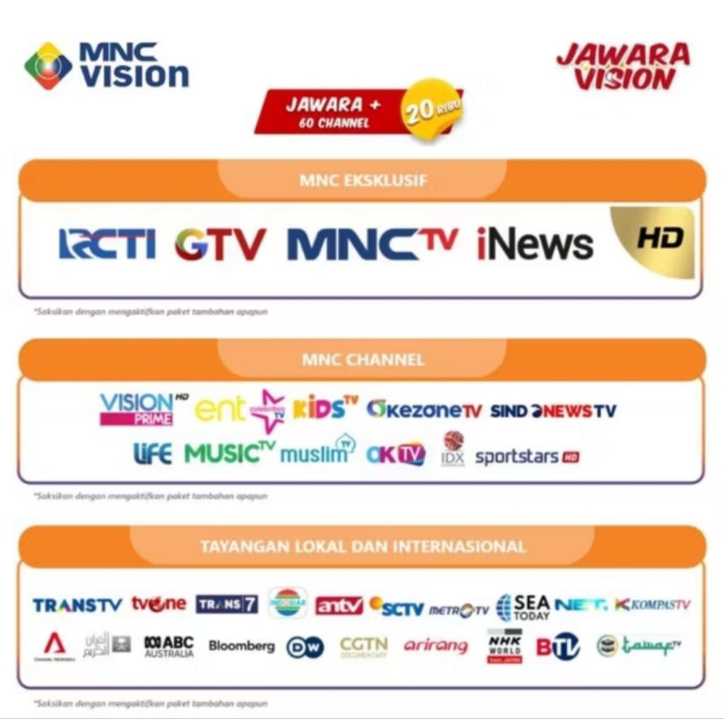 paket tv mnc vision paket jawara+ 1bulan/2bulan/3bulan/6bulan/12bulan