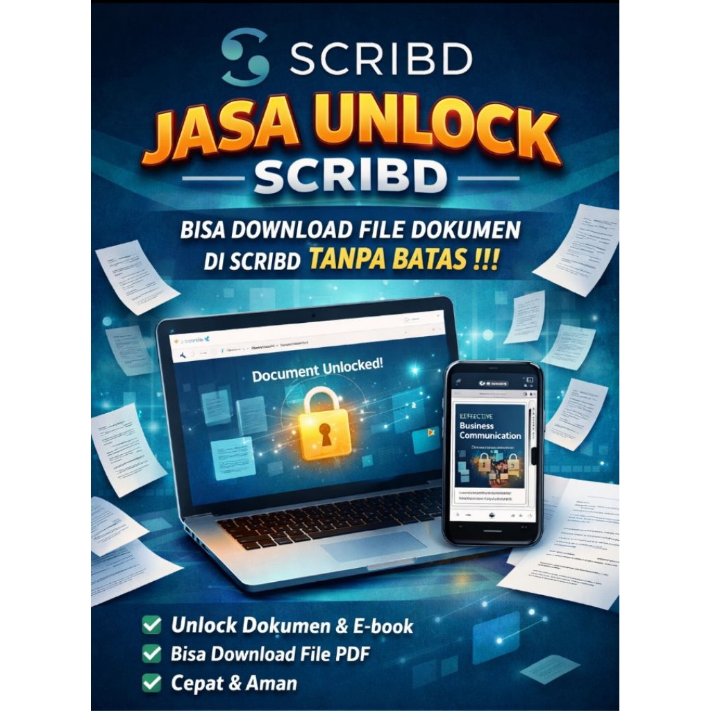 Jasa Unlock Scribd download dokumen scribd