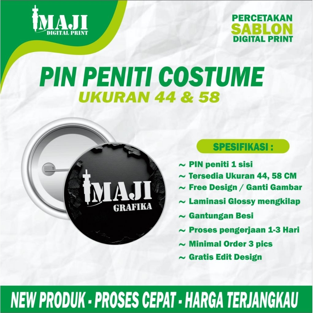 Pin Costume Nama Foto