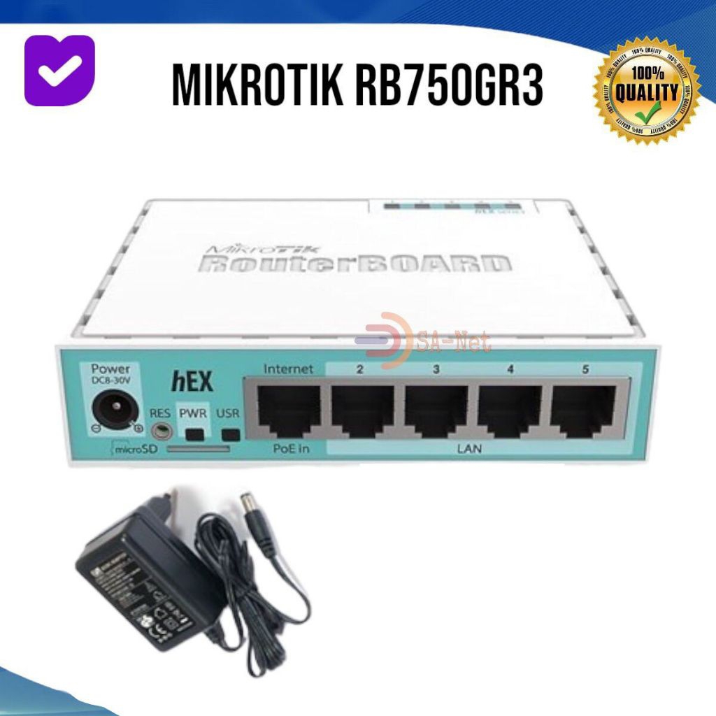 Mikrotik RB750Gr3 ( Second ) - Prosesor 880MHz, RAM 256MB