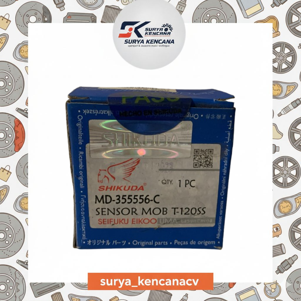 SENSOR MAP/SENSOR VACUM MITSUBISHI T120SS INJECTION ORI SHIKUDA MD355556 054635