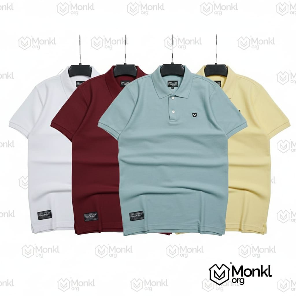 Kaos Kerah Polos Pria Monkl