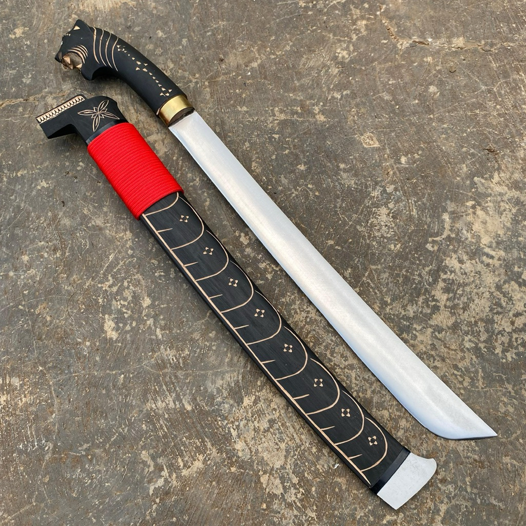 Golok Tebas Baja Per - Motif Khas Banten