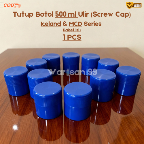 [1 PCS] Tutup Botol 500 ml Ulir (Screw Cap) – Iceland & MCD Series – Anti Bocor