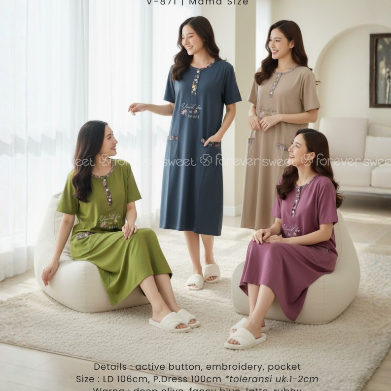 Daster mama size Forever Sweet