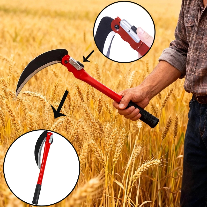 Sabit Lipat Baja/Alat Berkebun Pemotong Rumput Lipat Serbaguna/Sabit Folsing Sickle Multifungsi