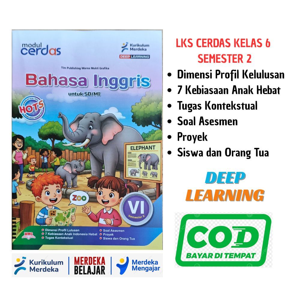LKS CERDAS Bahasa inggris Kelas 6 Semester 2 Kurikulum Merdeka