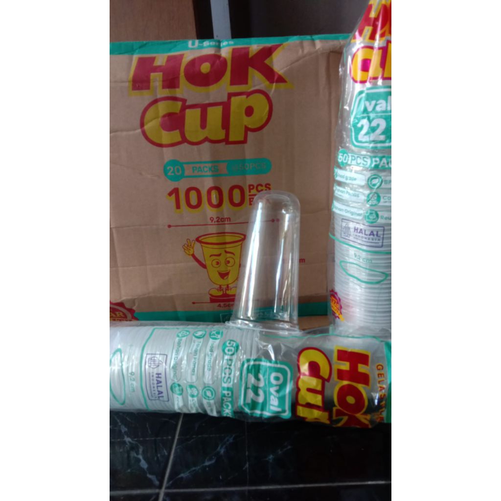 SABLON GELAS CUP 22OZ OVAL HOK