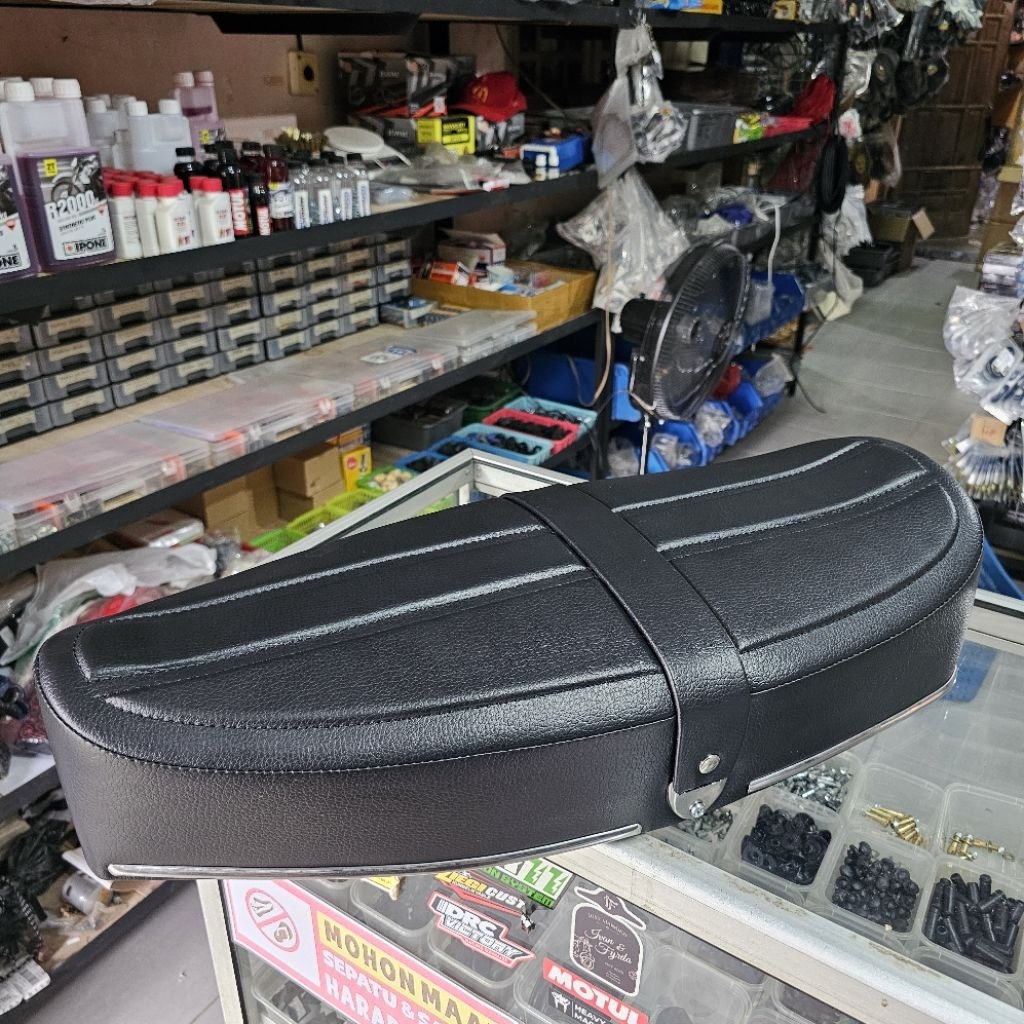 JOK PANJANG VESPA TIMBUL HITAM, COKLAT, ABU VESPA SUPER SPRINT PX PS STRADA JOK VESPA PTS JOK PANJAN