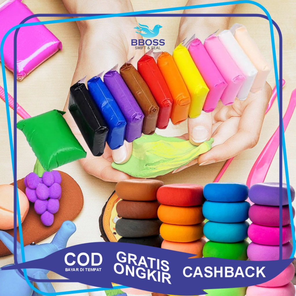 Mainan Anak Clay Polymer 12Pcs