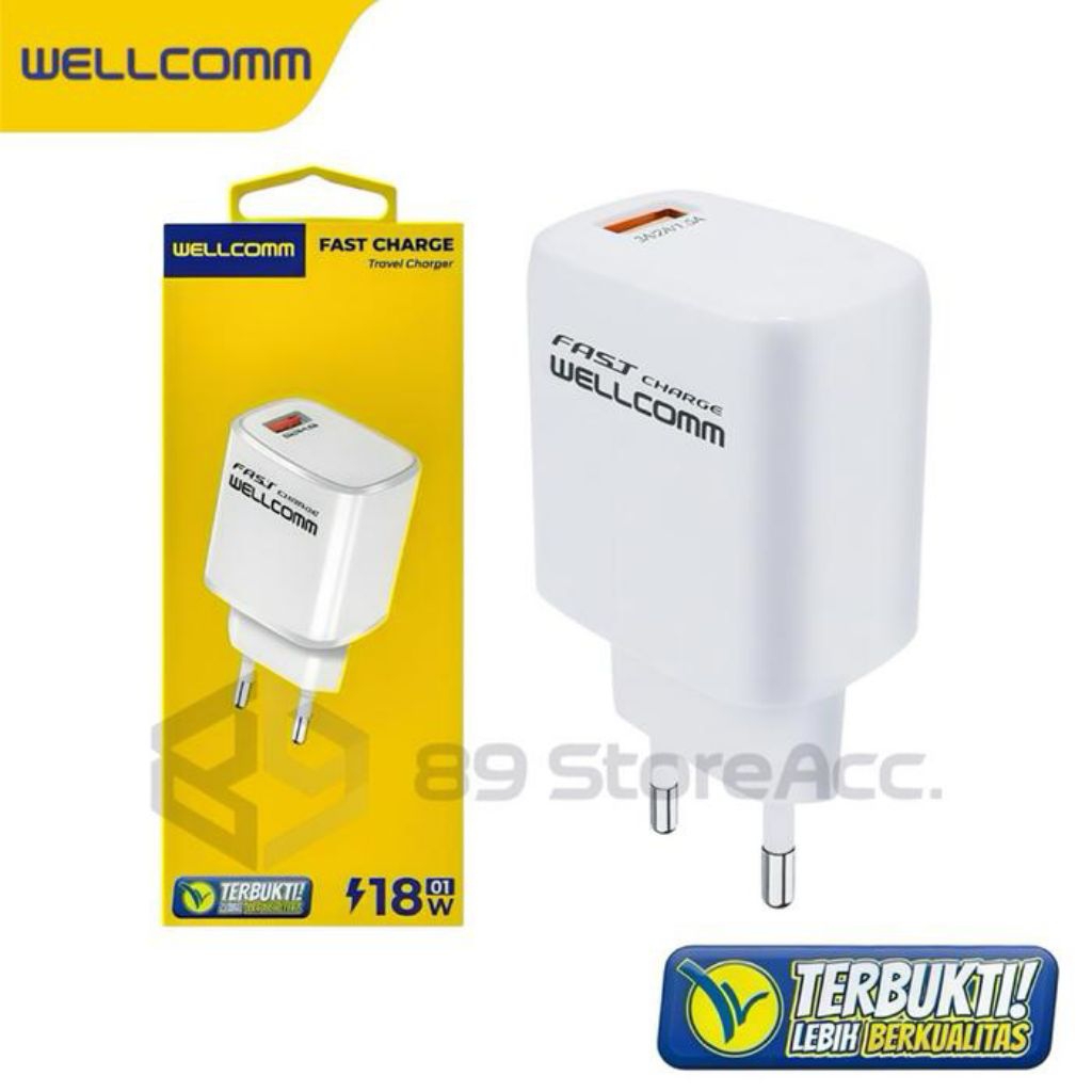Charger Wellcomm 18W Micro, Type C