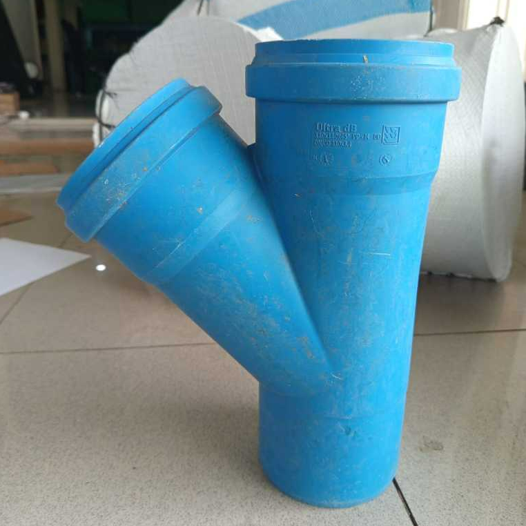 Y Branch Dblue 4'' (110mm) / Fitting Limbah Dblue 4'' / Fitting Pipa Silent Y Branch 45' 4''