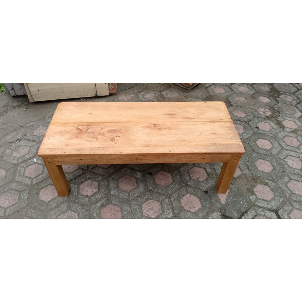 meja lesehan serbaguna full kayu Realpick lebar 40cm