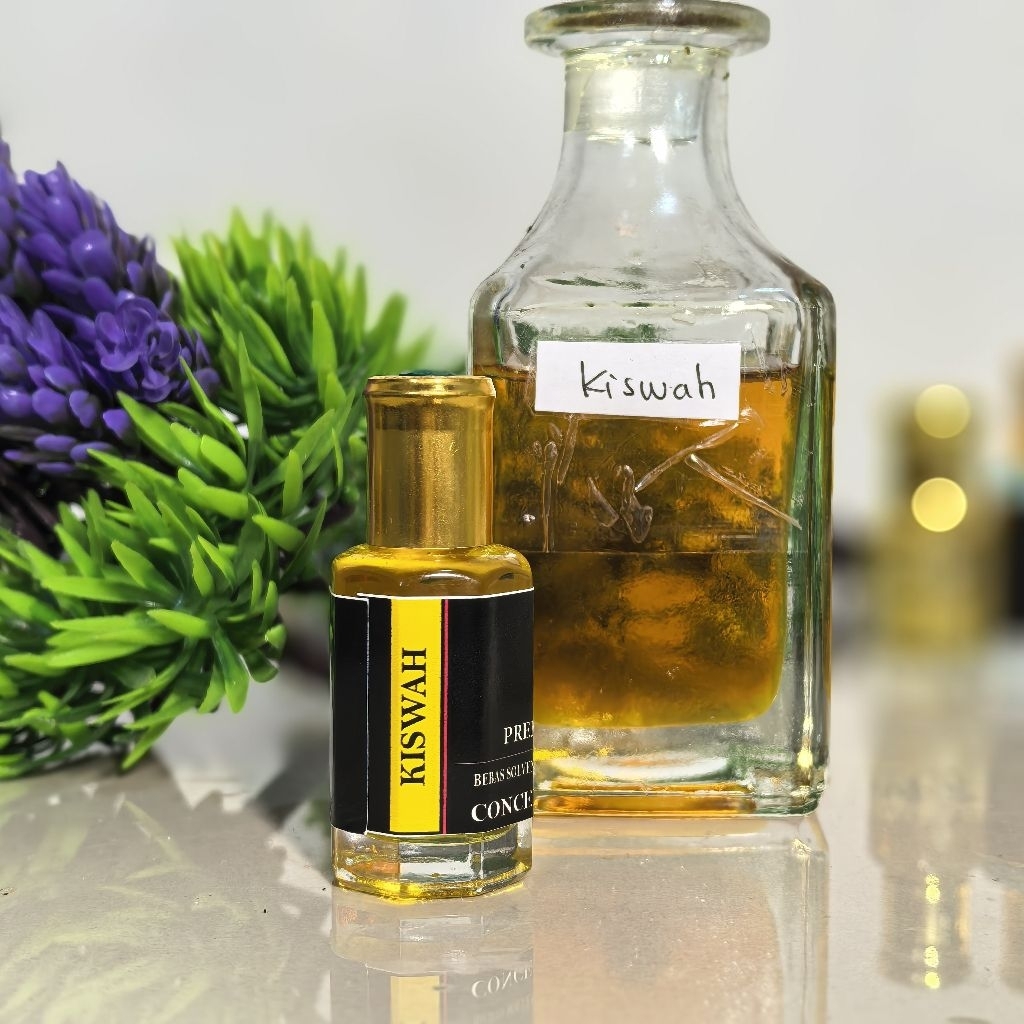 (beli 1 Gratis 1) Parfum Kiswah kabah asli 12ml non alkohol tahan lama