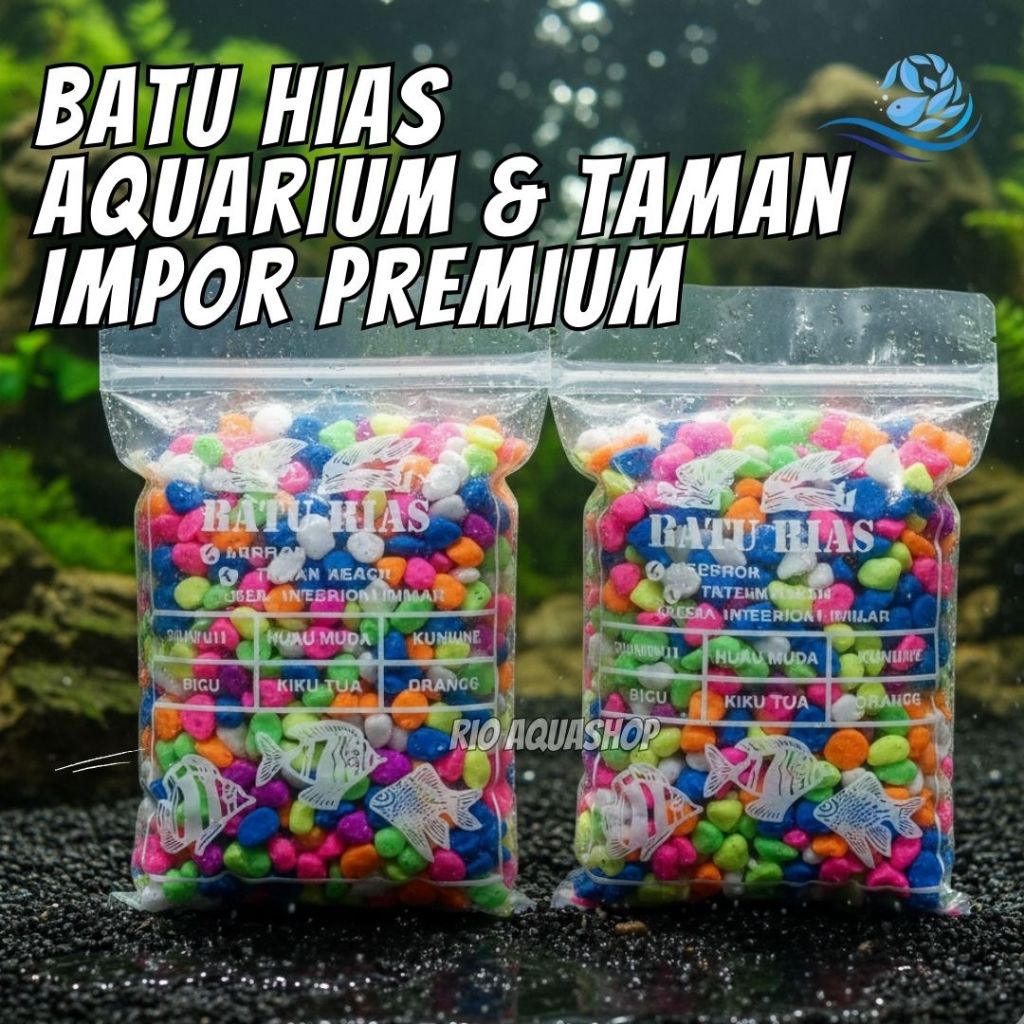 Batu Warna Warni F2 Taiwan - Batu Hias Aquarium & Taman Impor Premium