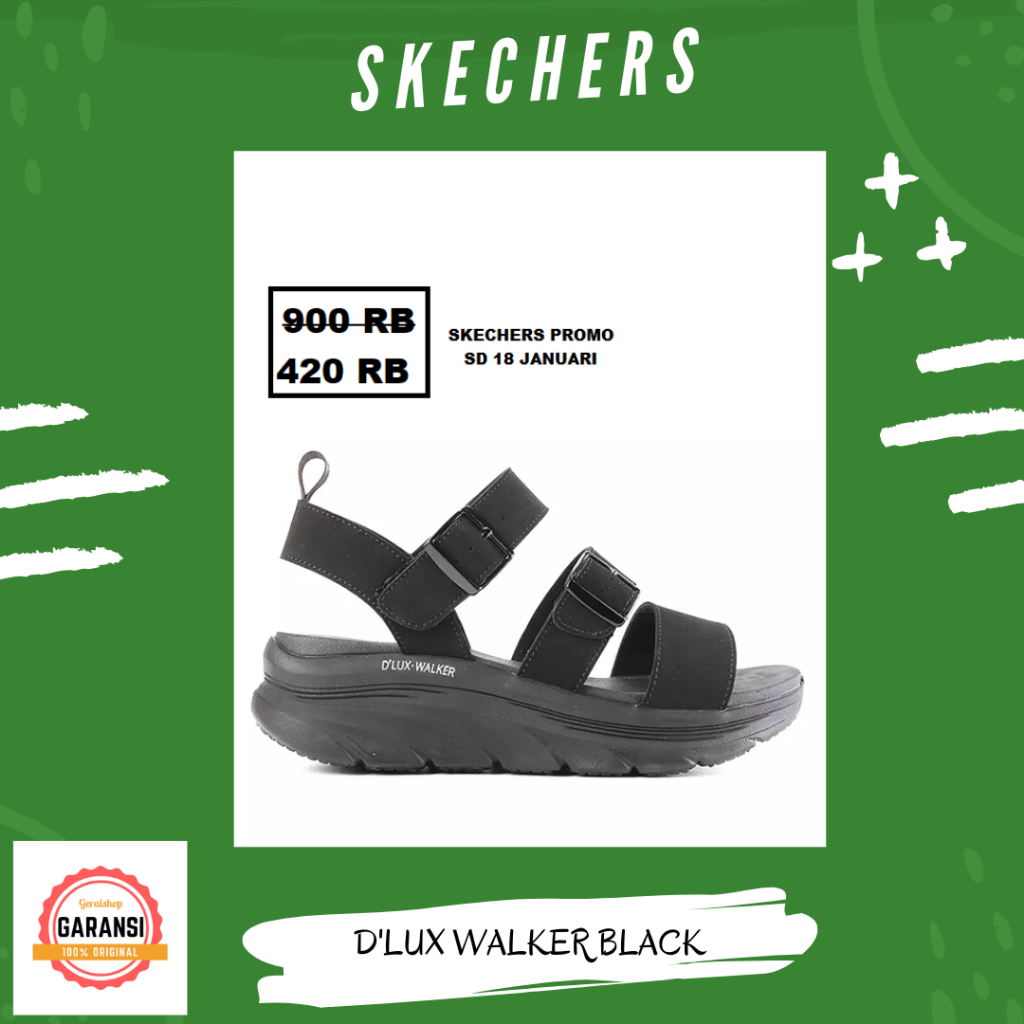 Sepatu skechers Wanita women original 100% D LUX WALKER