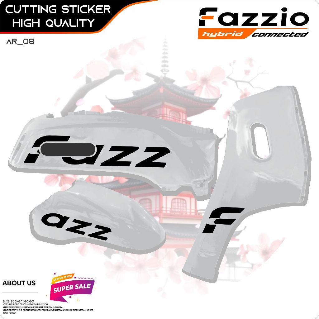 STRIPING CUTTING FAZZIO/SC.106/STIKER FAZZIO/STRIPING FAZZIO /STIKER CUTTING FAZZIO/TULISAN FAZZIO