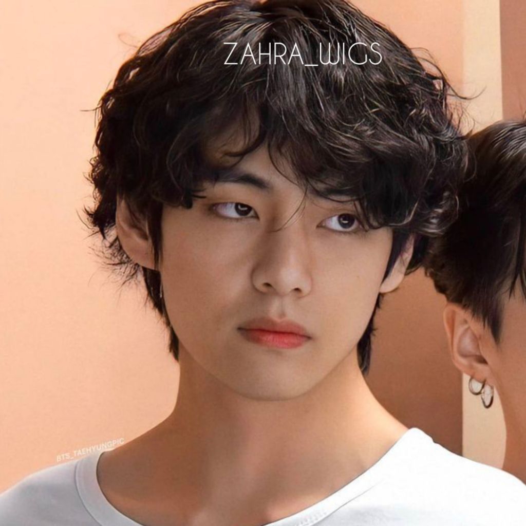 WIG PRIA KOREA RAMBUT PENDEK MODEL IKAL PONI PENDEK