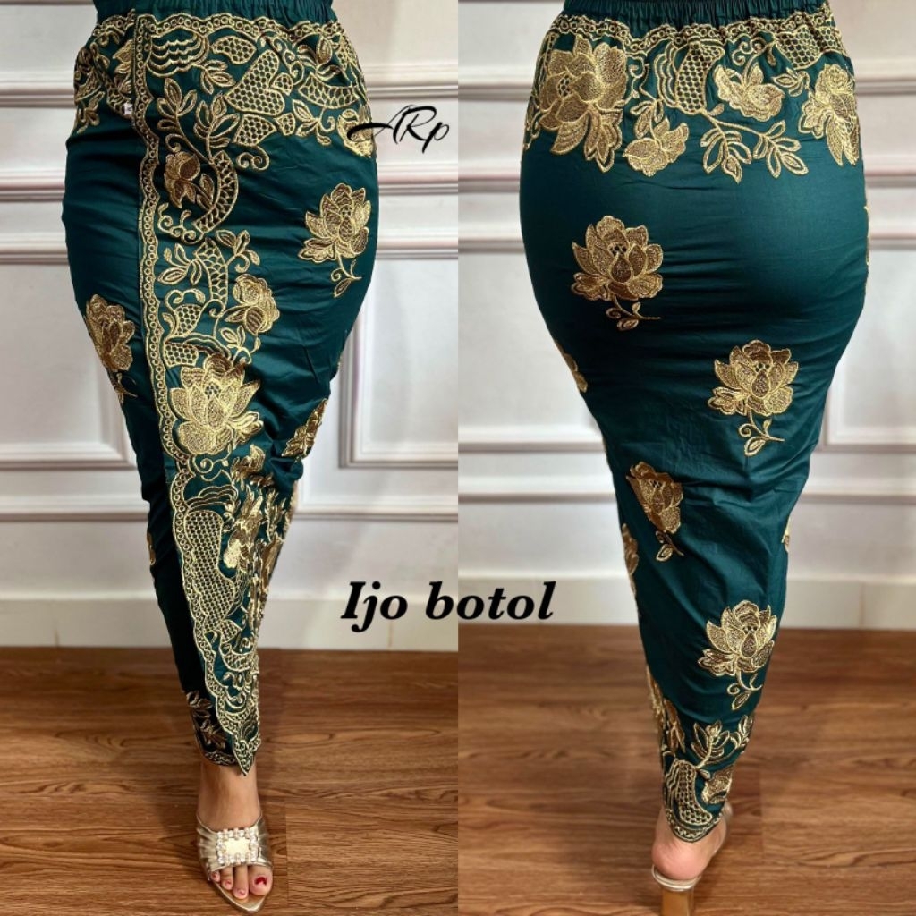 Kamen Jadi Bordir motif mawar busana adat Bali wanita kebaya bali ready size M L XL XXL jumbo5L
