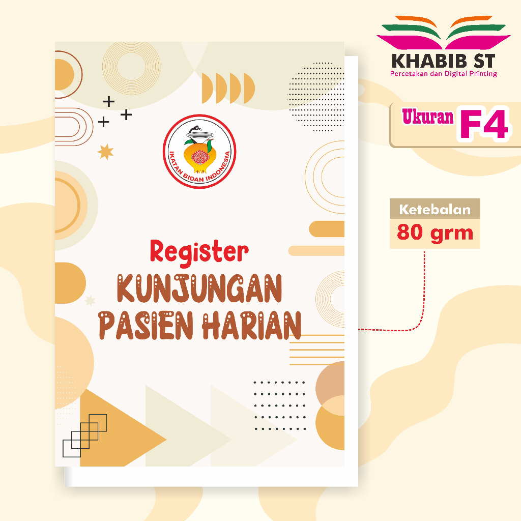Buku Register KUNJUNGAN PASIEN HARIAN