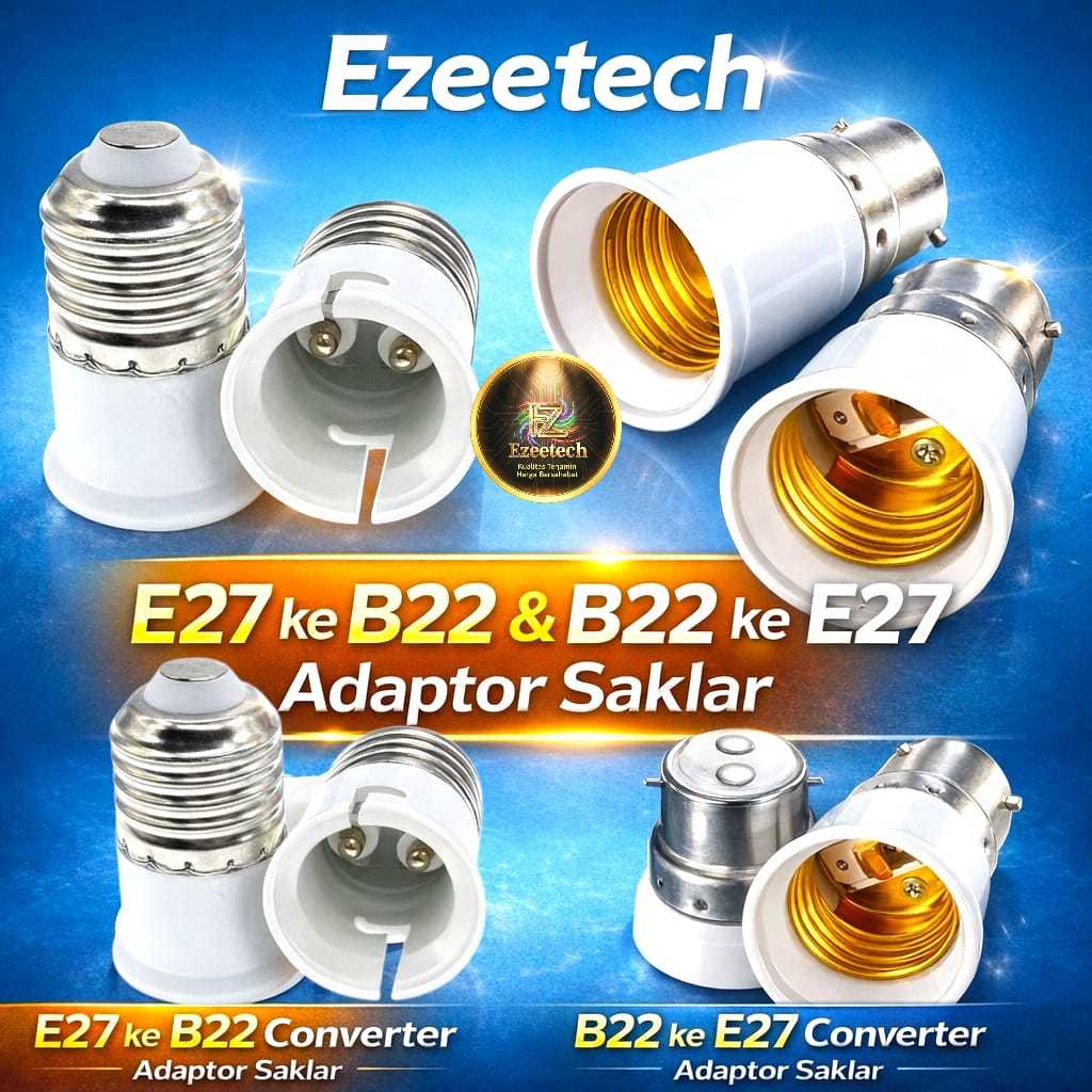 Fitting Converter B22 ke E27 Fiting Over b22 ke e27 Convert Sambungan Lampu B22 to E27