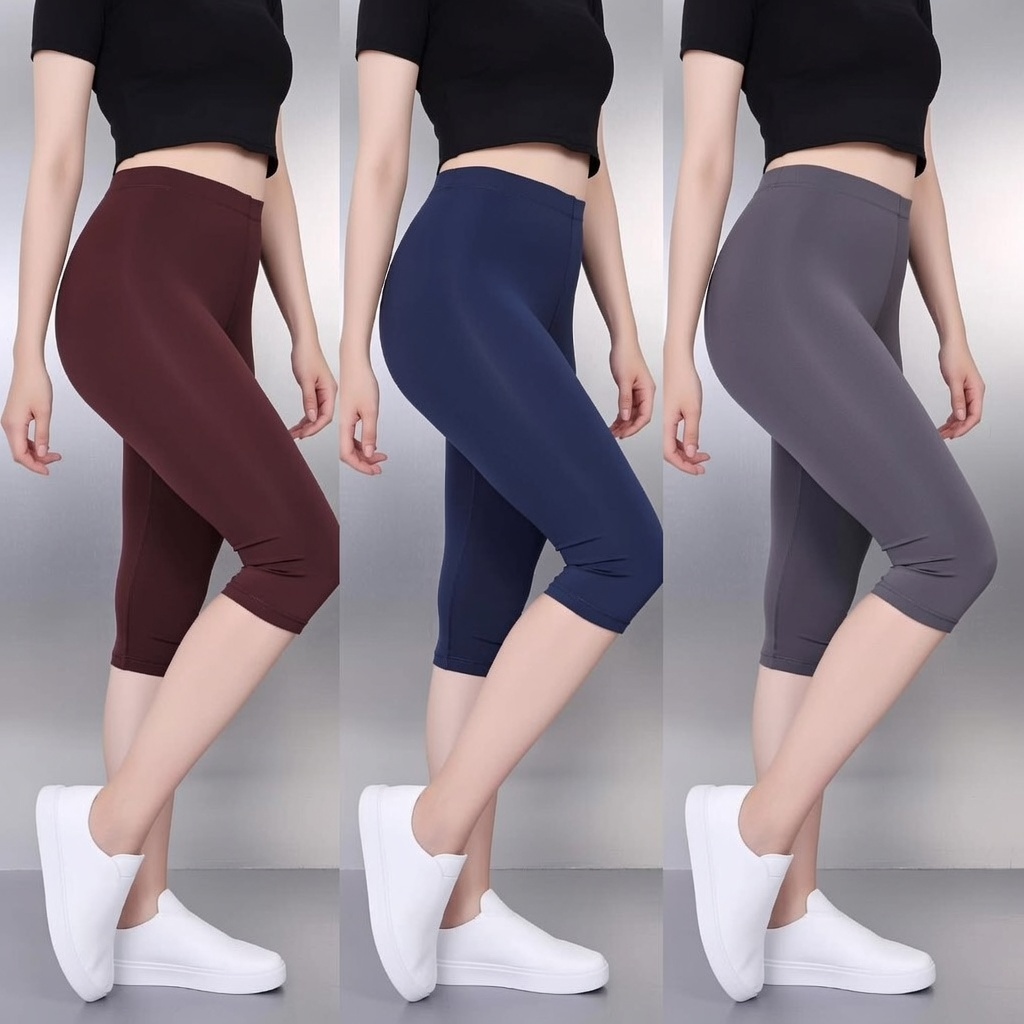Legging Wanita 7/8 Kaos Premium | Tidak Gerah