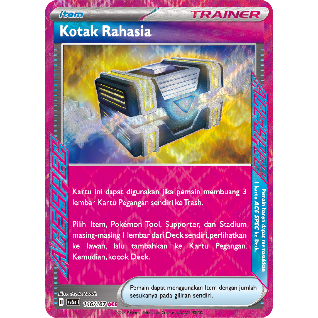 KOTAK RAHASIA ACESPEC ORIGINAL POKEMON INDONESIA