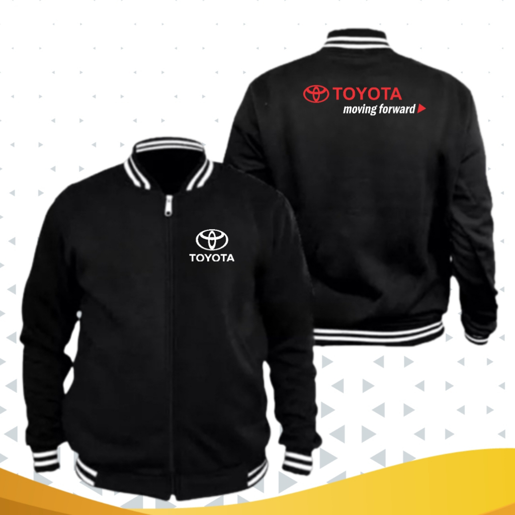 Jaket Toyota Moving Forward Jaket Varsity Custom Sablon