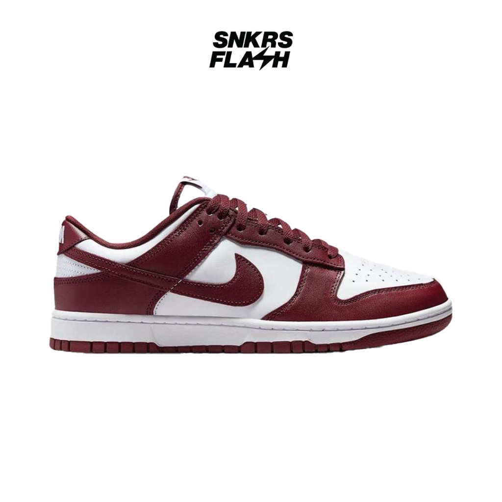 NIKE Dunk Low Retro White Redwood Sepatu Sneakers Pria - DV0833115 - Size 40