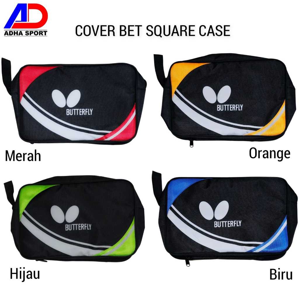 Tas Cover Bet Pingpong Kotak / Square Case Butterfly Lokal