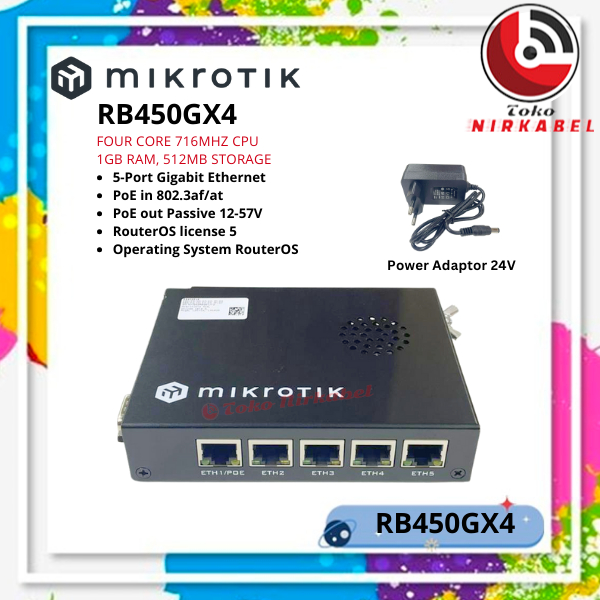 MikroTik RB450Gx4 | RB 450 Gx4 | RB450 Gx4