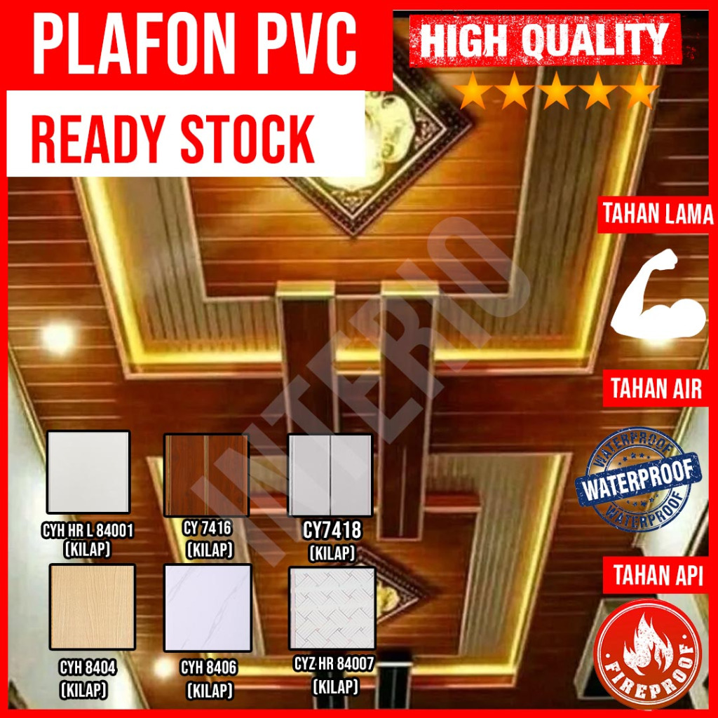 Plafon PVC 4 Meter / Plafond PVC