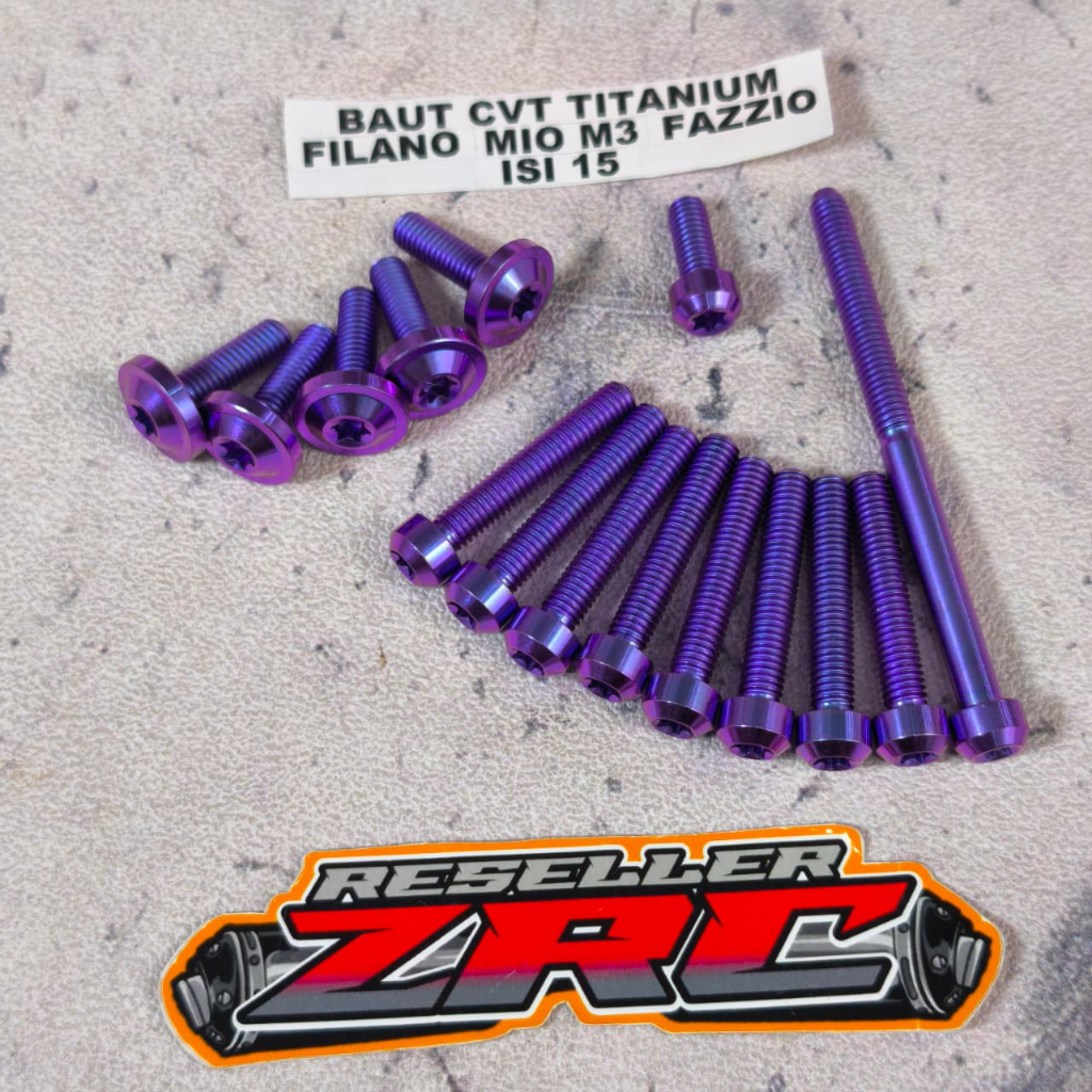Baut cvt titanium filano / baut titanium cvt fazzio / baut cvt titanium mio m3 isi 15