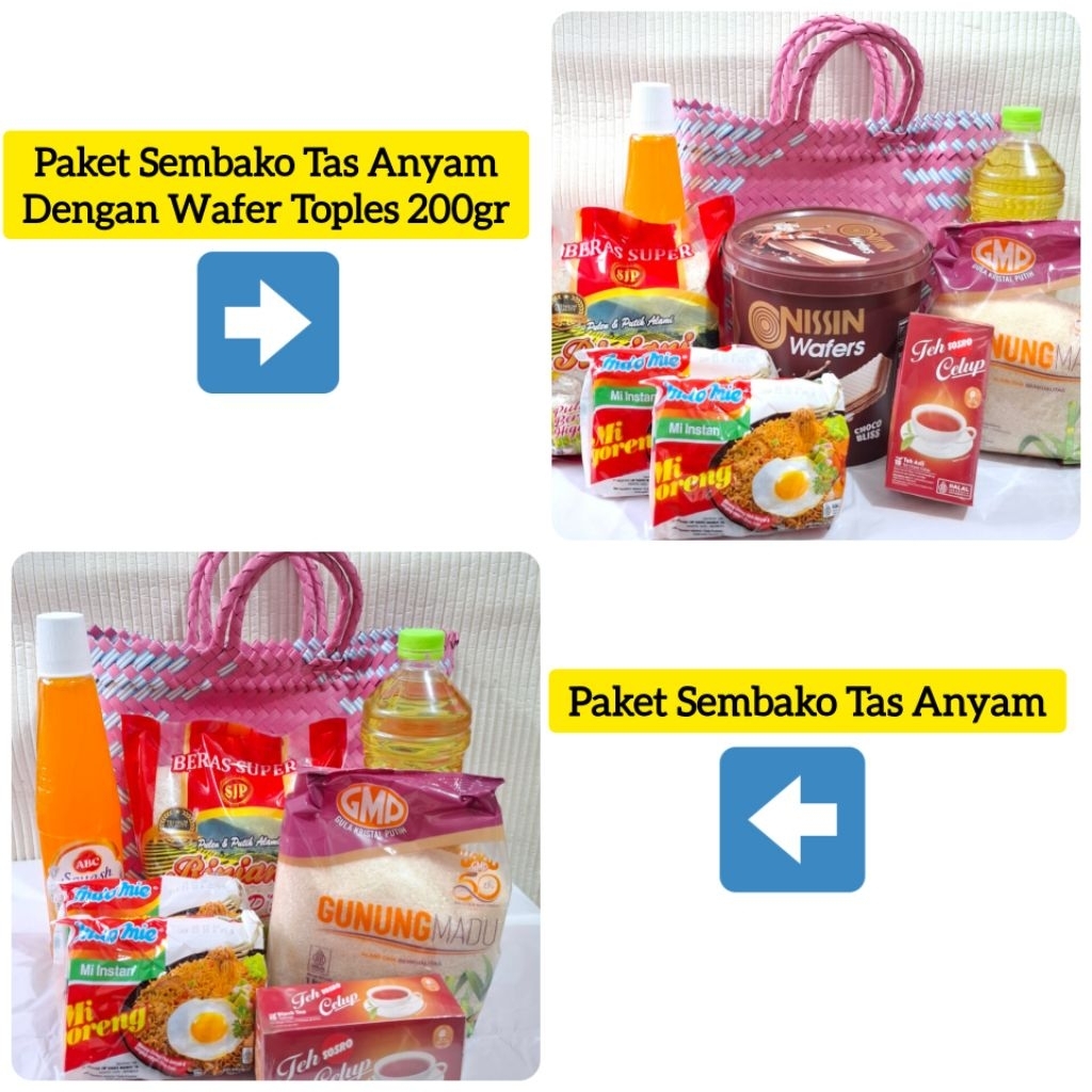 Paket SEMBAKO Tas Anyaman Paket Sembako