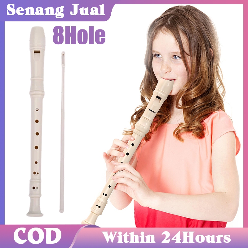 8 Lubang Seruling Plastik Kunci G / Alat Musik Tiup Kay / Harpa Untuk Pemula